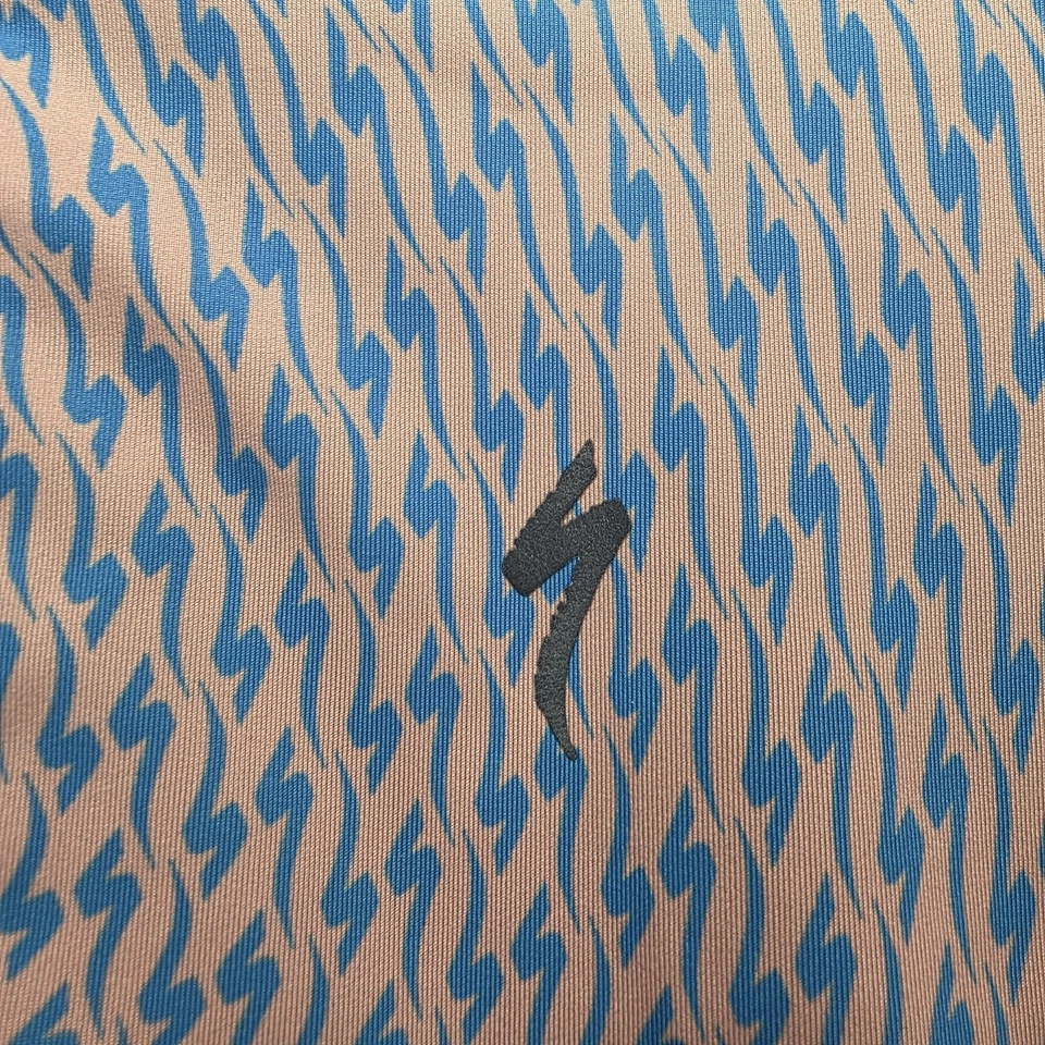 Camiseta deportiva de ciclismo especializada para mujer mediana rosa azul geométrica manga corta Foto 4 de 4