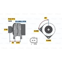 Bosch Generator Lichtmaschine 70A 14V FüR Vw Golf Iv Audi A3 Skoda Fabia Ii