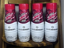 4x SodaStream 14.9 Oz. MTN Dew Code Red Drink Mix  SodaStream-Makes-NEW SEALED