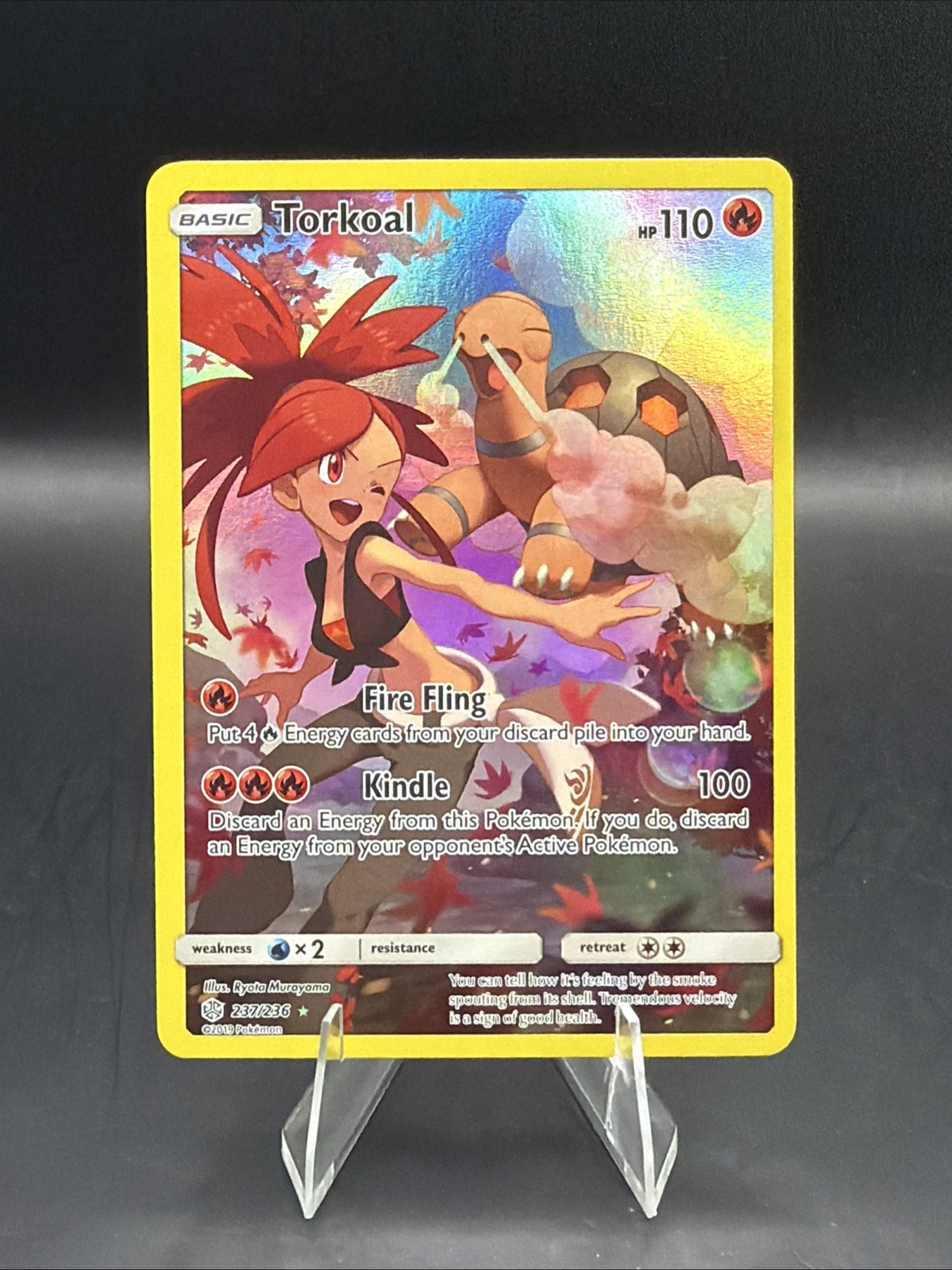 Torkoal (Secret) 237/236 Sm-Cosmic Eclipse Holo NM