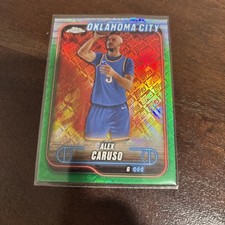 2024-25 Topps Chrome Alex Caruso #6 Topps Green Refractor Oklahoma City Thunder