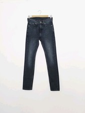 Levi's 510 Cotton Washed Black Denim Skinny Jeans Women's Size 26