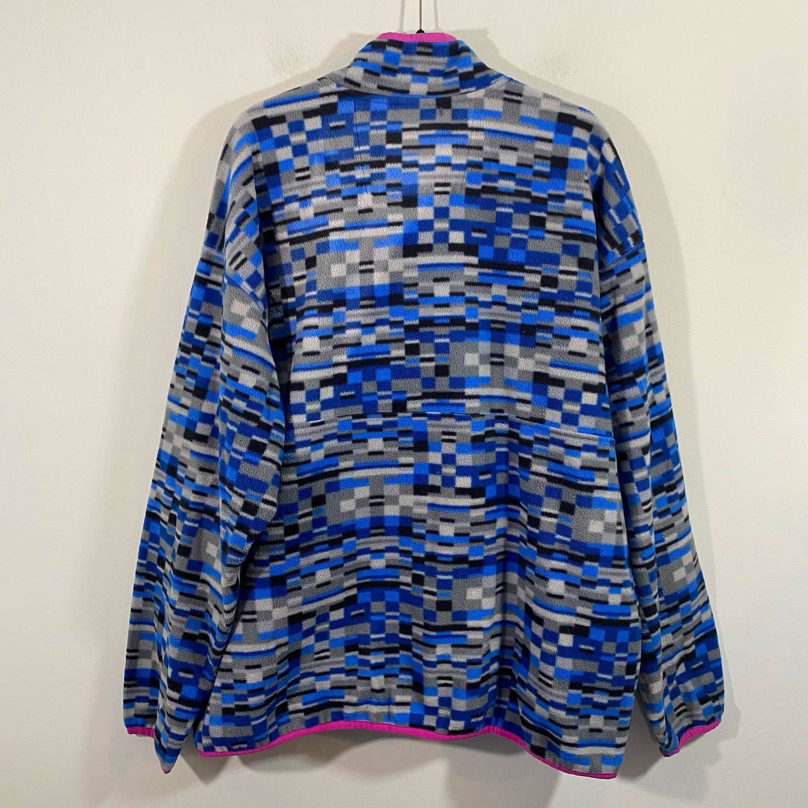 Columbia Women's Blue & Pink Graphics Half Zip Pullover Fleece Size 2XL  thumbnail 7