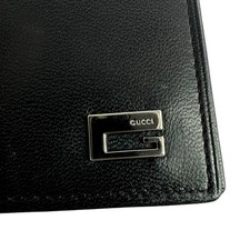 Genuine Vintage GUCCI G Signature Soft Black Leather Card Case Wallet
