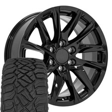 4875 20x9 Gloss Black Oe Rims 27555r20 Rt Tires Set 6x139.7 28et 4875 20x9 Gloss Black Oe Rims 27555r20 Rt Tires Set 6x139.7 28et