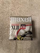 Lot Of 7 MAXELL High Bias XLII 90 Minutes Audio Cassette Tapes IEC Type II New