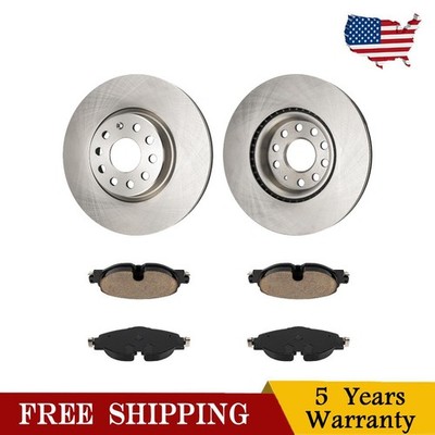 Front 312mm Brake Discs & Pads Kit Fits 2017-2019 VW Golf Alltrack DA1012BF