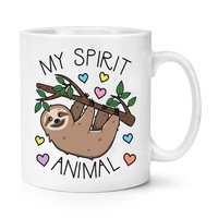 My Spirit Tiere Faultier 284Ml Becher Tasse Lustiger Witz Tiere Faul