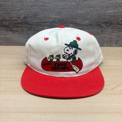 ヴィンテージスヌーピー 吊り下げランプ ナッツベリーファーム Vintage Camp Snoopy Hat Cap Snap Back Boys White Knott's Berry