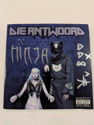 Ninja Yolandi VisserDie Antwoord TEN$ION CD Dual Signed Ninja Yolandi Autograph