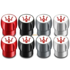 4 unidades para Maserati Levante Ghibli: tapas de válvulas de neumáticos de metal herméticas