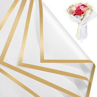 25 Blatt Blumen Papier, Blumenstrauß Papier Geschenkpapier Weiß Blumenpapier Was