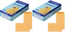 Brown Kraft Coin Envelopes Pack of 2: 1000 Total Units, 2-1/2 x 4-1/4 Inches