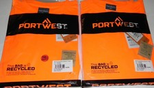 Portwest hi-vis long sleeve t-shirt Orange XL with pocket Qty 2 NIP