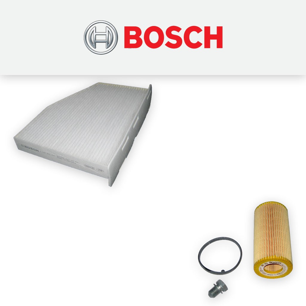 SERVICE KIT for SEAT LEON (1P) 2.0 TFSI BOSCH OIL CABIN FILTERS (2005-2012)