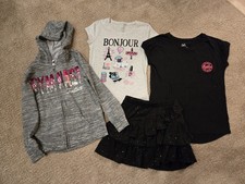 Justice Girls Clothing Lot Size 8 Paris Gymnast Sparkles 