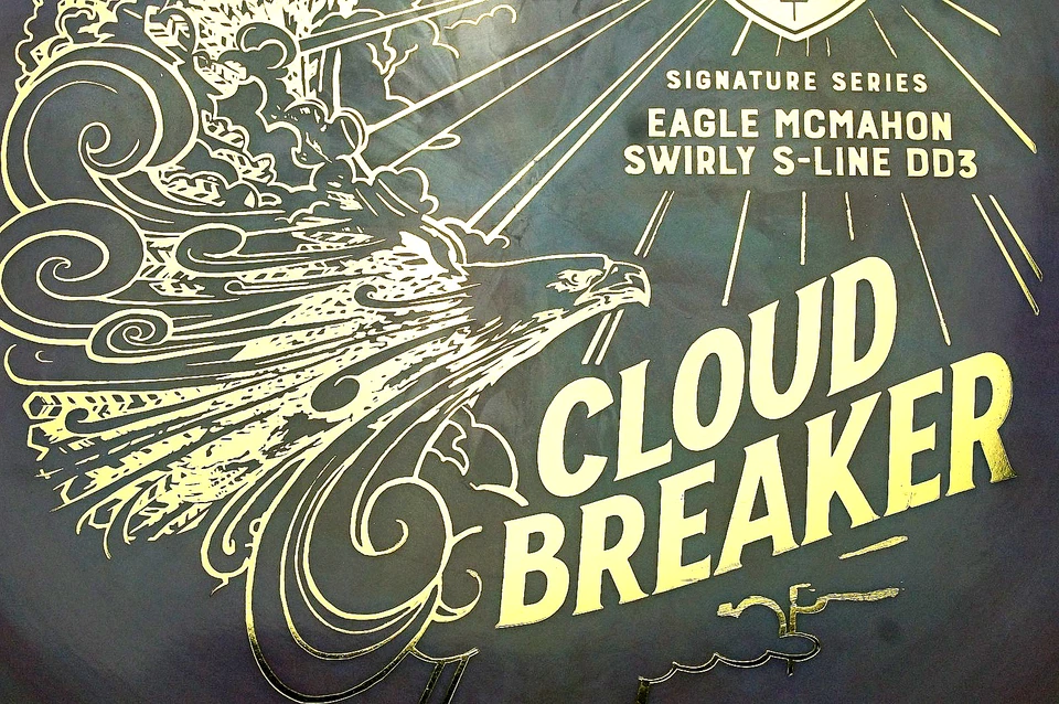 Discmania Eagle McMahon Swirly DD3 Cloud Breaker Nuevo Prototipo Púrpura y Dorado Foto 2 de 4