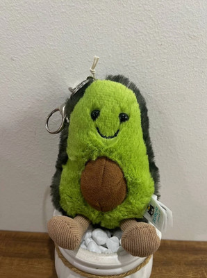 Jellycat Avocado Plush Bag Charm Keychain NWT Cute Fruit Amuseables Gift 2026