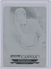 2024-25 Extended Mathew Barzal Canvas Black Printing Plate 1/1 #C323 Hockey Card