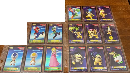 Enterplay New Super Mario Bros Wii Foil Card COMPLETE Set x33 RARE & Mint!