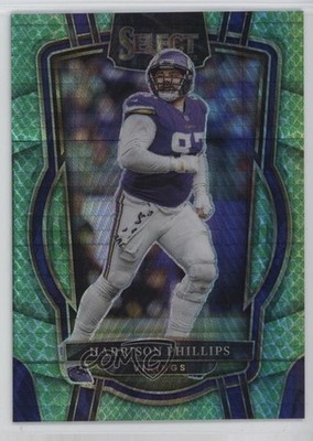 2022 Panini Select Club Level Dragon Scale Prizm 12/89 Harrison Phillips 1j4c