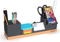 Schreibtisch Organizer Tischorganizer Holz BüRo Organizer Einstellbaren Stifthal
