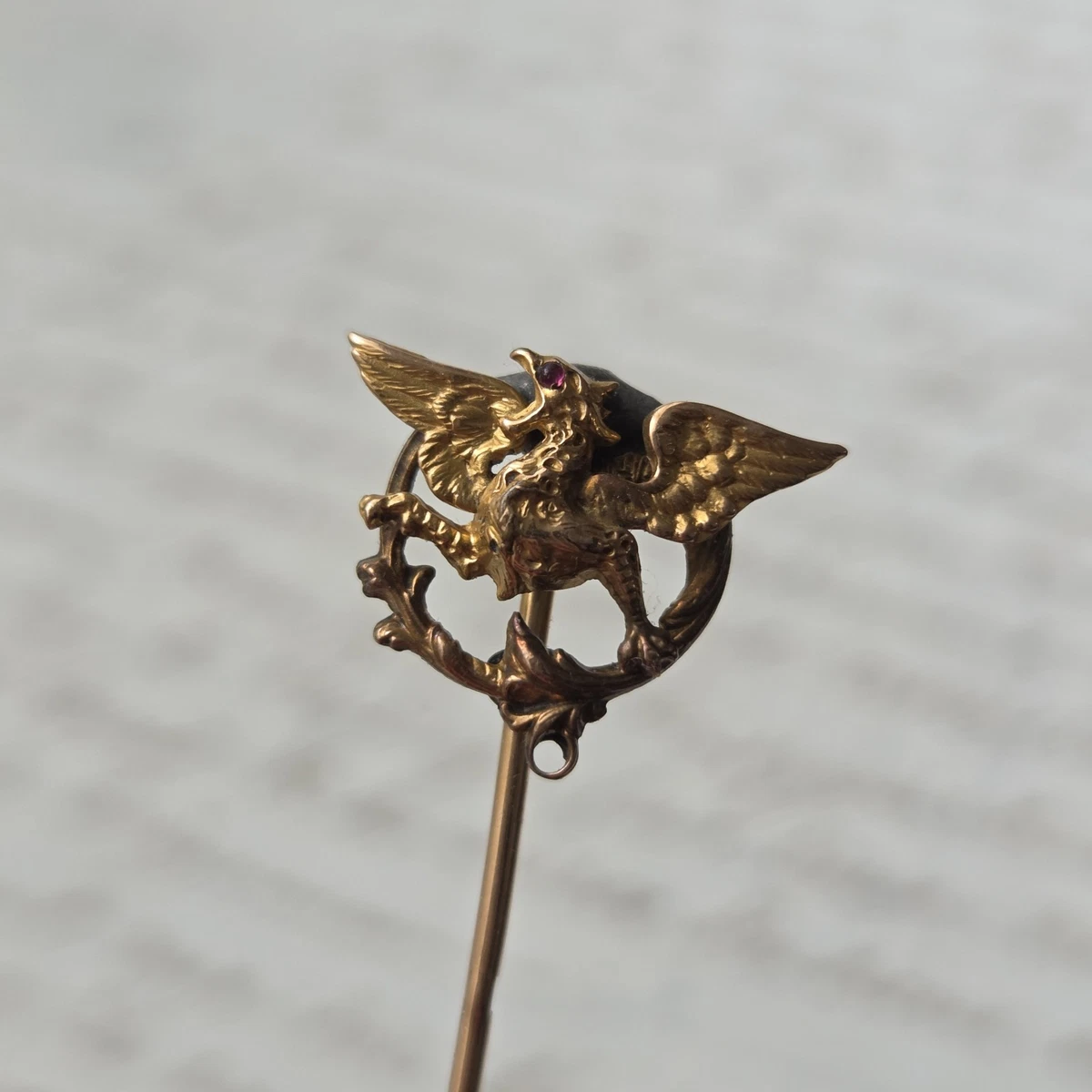 Broche Ancienne Aigle - Métal Oria - Style Antique - Occasion