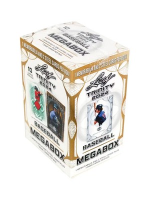 2024 Leaf Trinity Baseball MEGA Box 1 Memorabilia 2 Steel Cards Factory Sealed