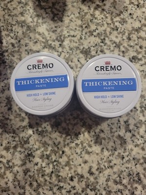 2 Pack Cremo Barber Grade Hair Styling Thickening Paste 4oz. High Hold Low Shine
