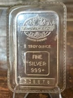 VINTAGE ENGELHARD MAPLE LEAF LOGO .999 FINE SILVER BAR