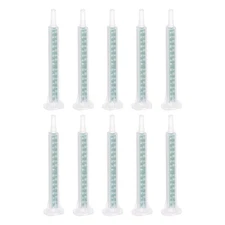 10pcs 3.27" Plastic Resin Mixing Nozzle Flat Buckle, Green