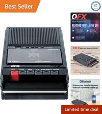 RETRO-39 Cassette Tape Recorder: USB to Cassette, Bluetooth Speaker FM Radio