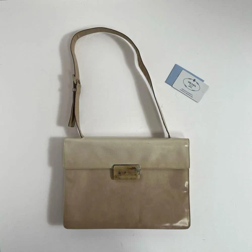 Sac à bandoulière en cuir Prada Ss1997
