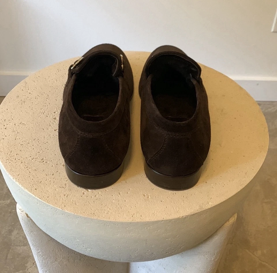 Salvatore Ferragamo Men's Brown Suede Size 9 EE excellent Condition - Image 3 of 4