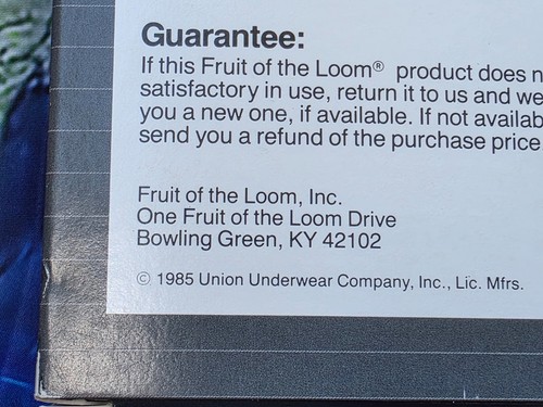 (B) New Mens VINTAGE 1985 Fruit of the Loom 3 Low Rise Fashion Briefs M 32-34 - Picture 8 of 13
