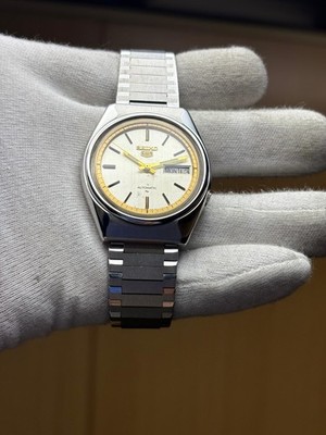 Vintage Seiko 5 Automatic Men's Watch Japan Day/Date 7009-8680 | eBay