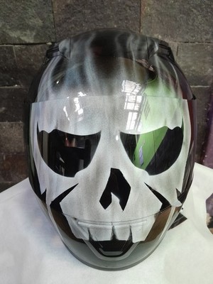 FREE SHIPPING Mr GRIMM TWISTED METAL ON FULL FACE HELMET FOR BIKER DOT APPROVED