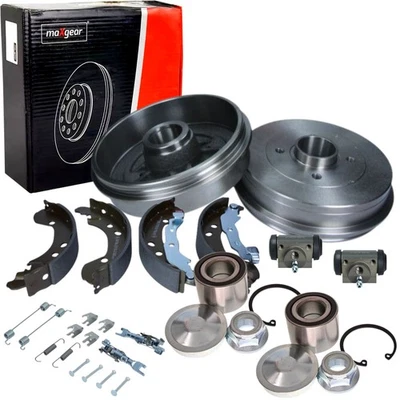 MAXGEAR Bremstrommel Bremsbacken Radlager Rep-Satz Hinten für MICRA K12 NOTE E11 - Bild 1 von 4
