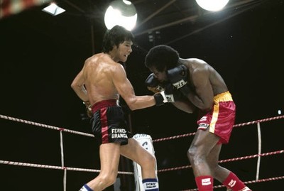Carlos Monzon vs Rodrigo Valdez during fight at Stade Louis II Mon- Old Photo 3