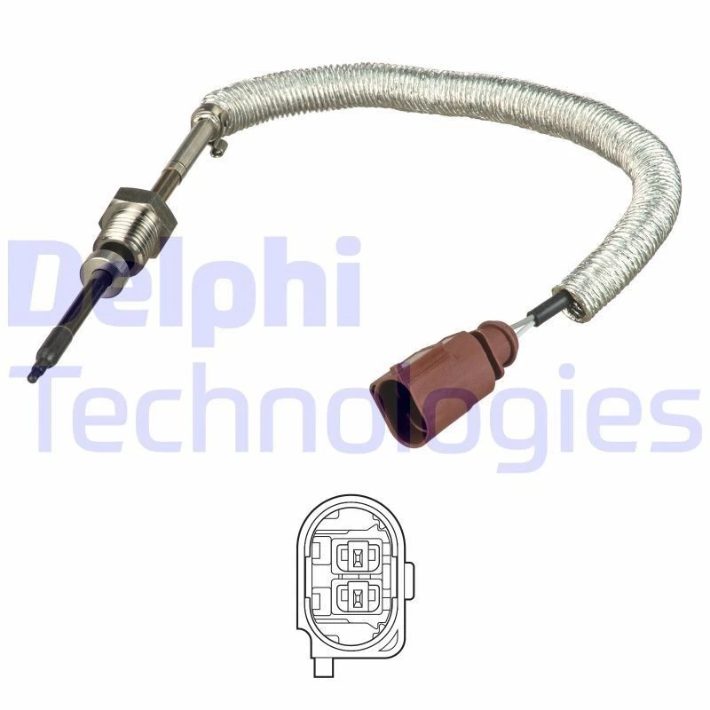 DELPHI TS30145 Sensor temp. gas escape para AUDI A4 B8 Avant (8K5) Q5 (8RB) - Imagen 2 de 4