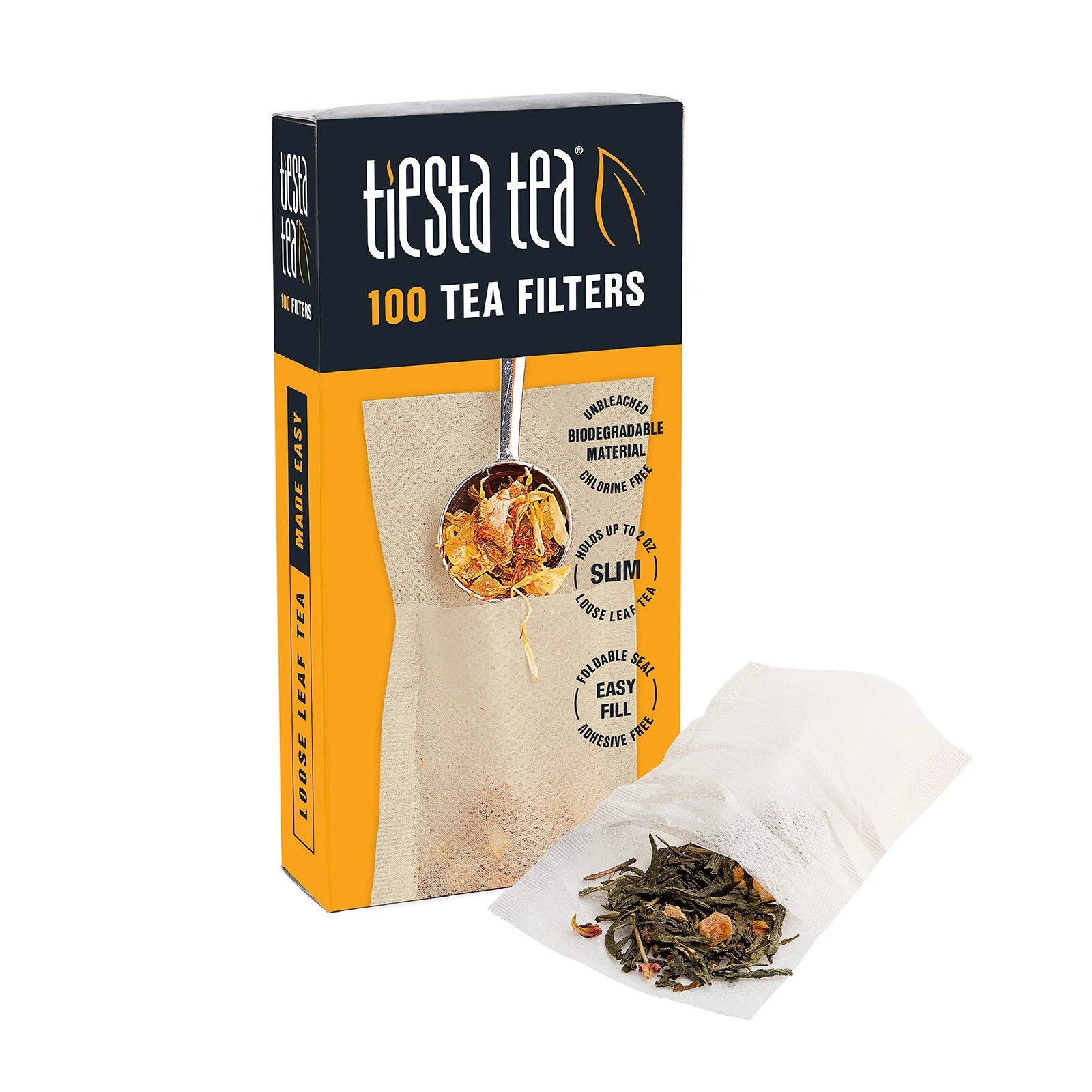 Loose Leaf Filters for Brewing, Disposable Infuser for & Iced Drinks, EasyFil...