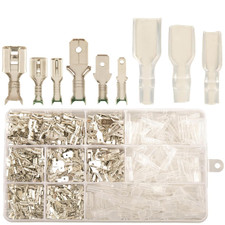 540pcs 2.8mm 4.8mm 6.3mm Male and Female Spade Connectors Kit with Insulating Sl