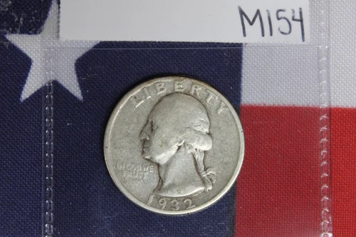 1932-D Silver Washington Quarter - Very Good Condition (M154)