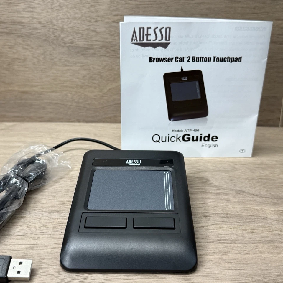 Adesso ATP-400UB - Browser Cat, 2 Button USB Touchpad for PC and Mac,Black - Image 4 of 4