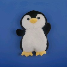Plush Penguin With Open Zip Up Back Was For Warming, No Pack Pocket 10" Soft