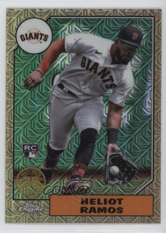 2022 Update 1987 Topps Chrome Silver Pack Series Mojo Heliot Ramos #T87C-60 14ck