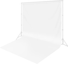 10 x 20 ft White Backdrop Background White Screen Photography Video Recording