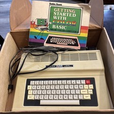 Vintage Radio Shack Tandy TRS-80 Color Computer 2 Untested W/ Book  Orig Box