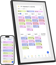 BQQJDD 15.6 Inch Digital Calendar Chore Chart, 1920 1080P Full HD Touchscreen