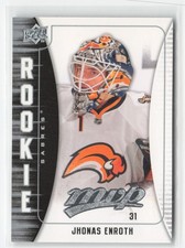 2009-10 Upper Deck MVP - Rookies Jhonas Enroth #315 (RC)